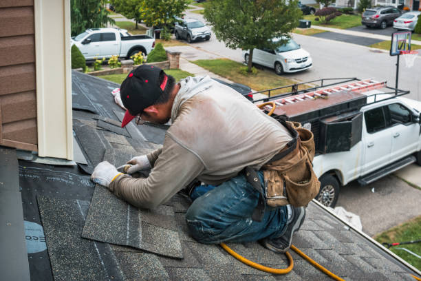 Professional Roof Replacement technician working in Delaware City, DE